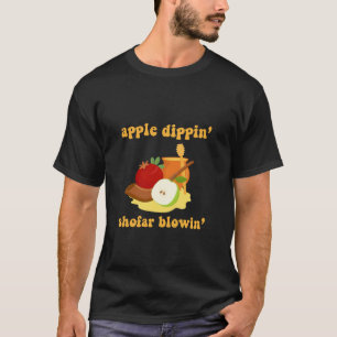 Camiseta Rosh Hashanah Apple Dippin Shofar Blowin Jewish Ha