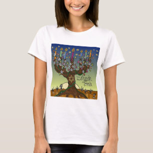 Camiseta Rosh Hashanah L'Shanah Tovah Árbol De La Vida Meno