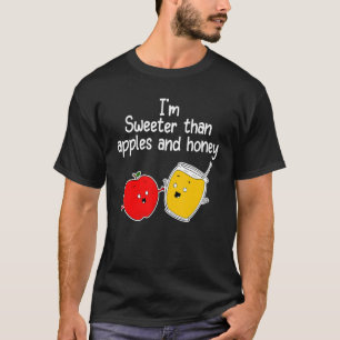 Camiseta Rosh Hashanah Manzanas y Honey Shana Tova Jewish N