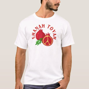 Camiseta Rosh Hashanah Shanah Tovah Pomegranates