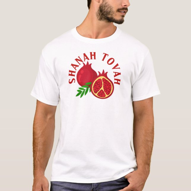 Camiseta Rosh Hashanah Shanah Tovah Pomegranates (Anverso)