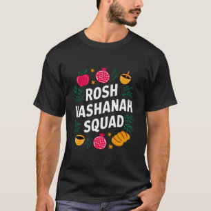 Camiseta Rosh Hashanah Shofar Apple Miel Año Nuevo judío S