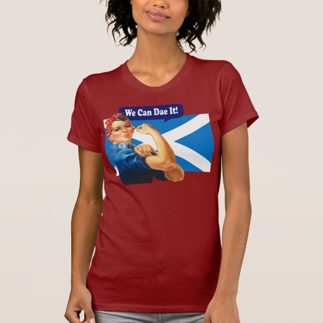 Camiseta Rosie el remachador para la independencia escocesa (Anverso)