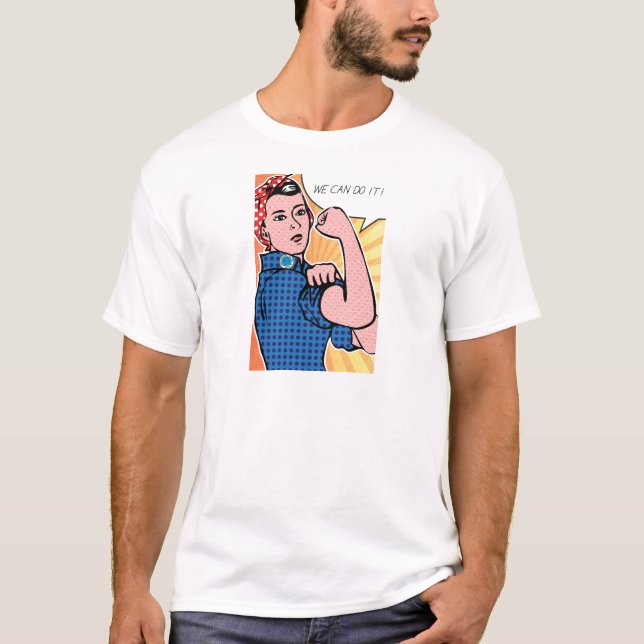Camiseta ¡Rosie el remachador podemos hacerlo! Puntos del (Anverso)