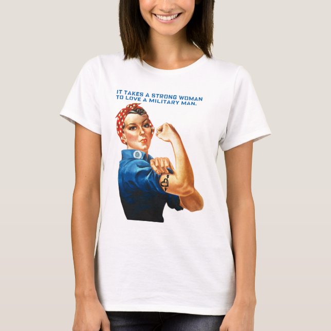 Camiseta ROSIE EL REMACHADOR - "toma a una mujer fuerte " (Anverso)