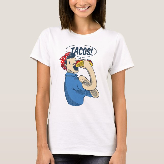 Camiseta rosie el riveter taco cinco de mayo (Anverso)