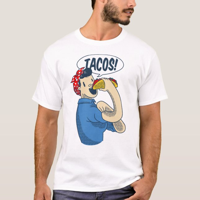 Camiseta rosie el riveter taco cinco de mayo (Anverso)