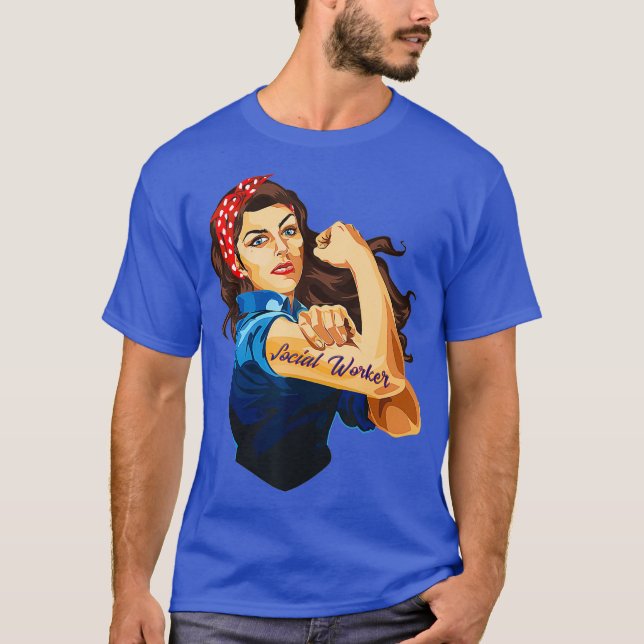 Camiseta Rosie, la trabajadora social de Riveter (Anverso)