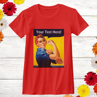 Camiseta Rosie personalizado, el Personalizado de Riveter V