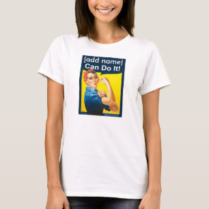 Camiseta Rosie personalizado el remachador "puede hacerlo!"