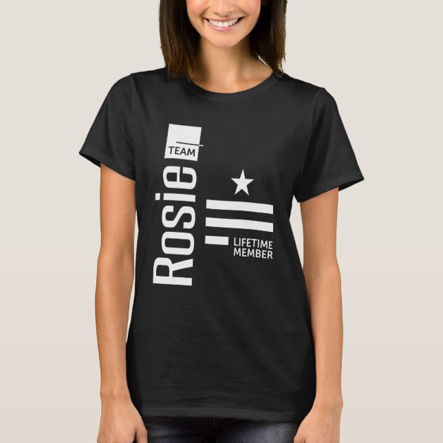 Camiseta Rosie Personalized Name Birthday Gift (Anverso)