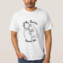 Camiseta Rosie Raised Década - Imagen de lienzo