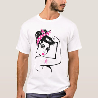Camiseta Rosie Riveter cree que el cáncer de seno de la cin