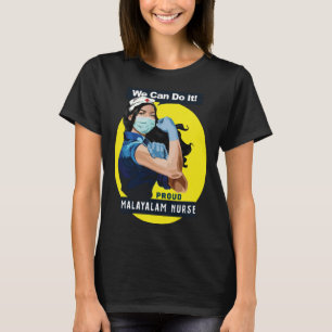 Camiseta Rosie Riveter Nur, trabajadora de Malayalam
