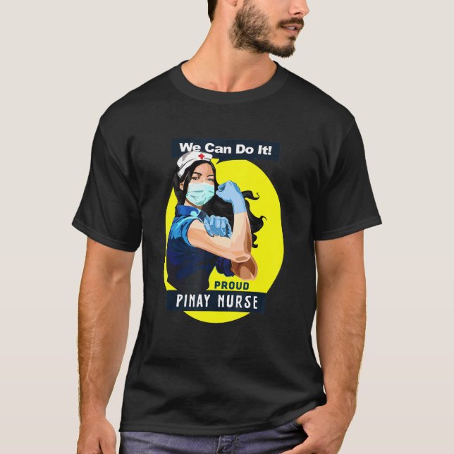 Camiseta Rosie Riveter Nurse D, trabajadora de primera líne (Anverso)