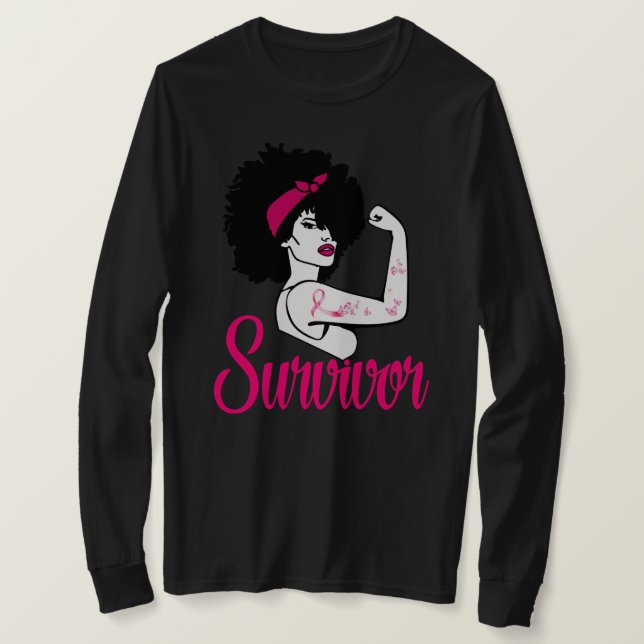 Camiseta Rosie Riveter Pink R (Anverso del diseño)