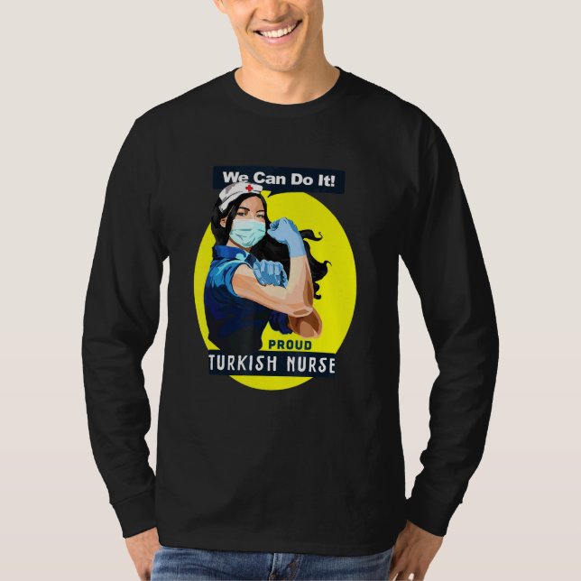 Camiseta Rosie Riveter, trabajadora de primera línea de Tur (Anverso)