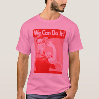Camiseta Rosie rosado el remachador "podemos hacerlo!"