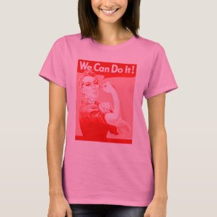 Camiseta Rosie rosado el remachador "podemos hacerlo!"