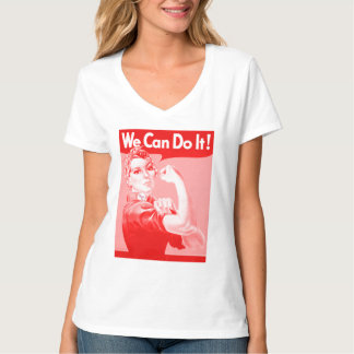 Camiseta ¡Rosie rosado el remachador "podemos hacerlo! "