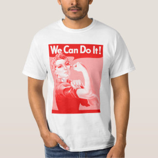 Camiseta Rosie rosado el remachador "podemos hacerlo!"
