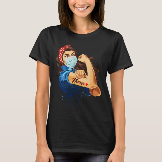 Camiseta Rosie The Riveter - Enfermera (Anverso)