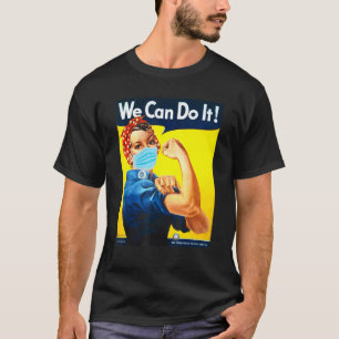 Camiseta Rosie The Riveter Face Mask