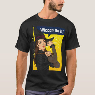 Camiseta Rosie The Riveter Wiccan Do It Feminist Witch Ret