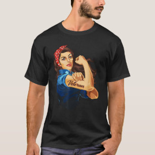 Camiseta Rosie The Riveter Woman Veteran T shirt