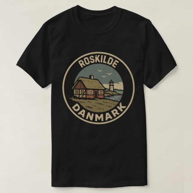 Camiseta Roskilde, Dinamarca Danmark  (Diseño del anverso)