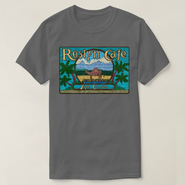 Camiseta Roslyn Cafe Northern Exposure Worn TShirt (Diseño del anverso)