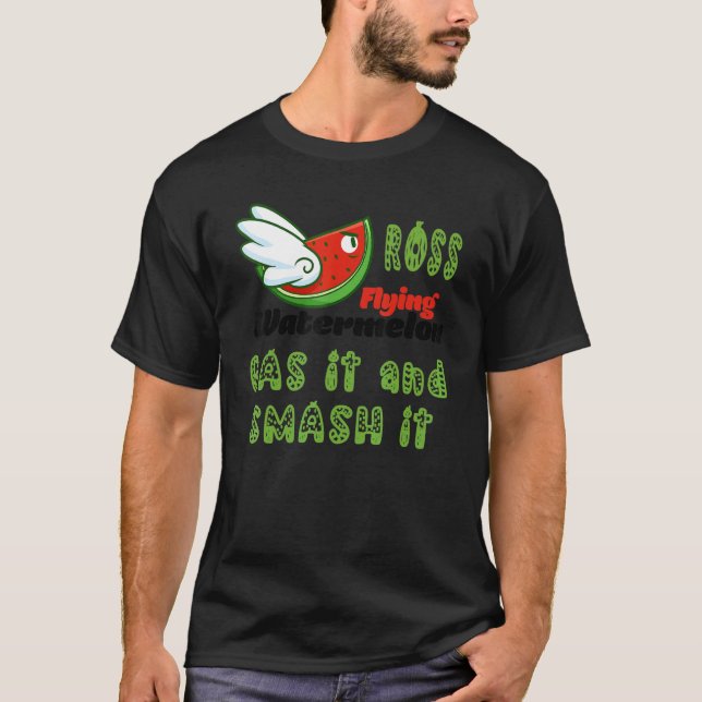 CAMISETA ROSS FLYING WATERMELON GAS Y LO SIMPATIZA (Anverso)