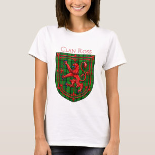 Camiseta Ross Tartan Scottish Plaid Lion Rampant