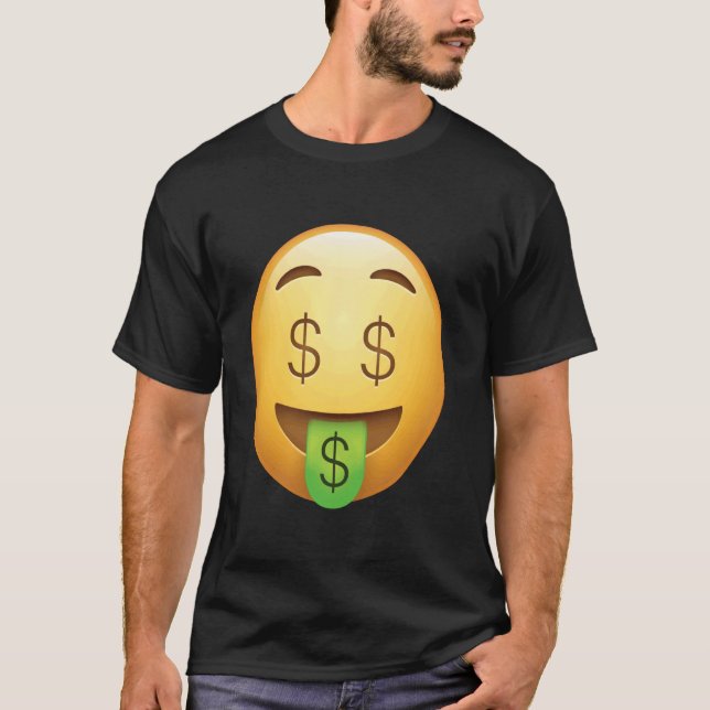 Camiseta Rostro de dinero u2013 La Mirada de Riqueza y Éxit (Anverso)