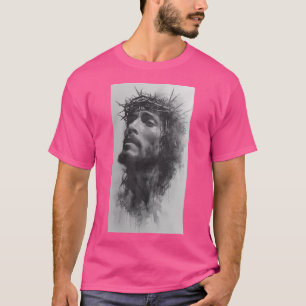 Camiseta Rostro De Jesús Corona De La Fe Cristiana De Terne