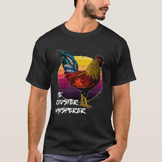 Camiseta Rostro de pollo macho de Guay Retro Sunset Silhoue (Anverso)