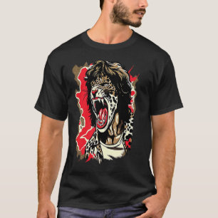 CAMISETA ROSTRO DE TIGRE ANIMAL SALVAJE LEOPARDO VIDA SILVE