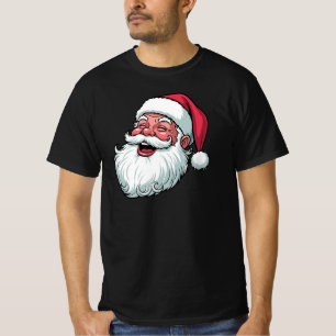 Camiseta Rostro vintage de Santa Claus