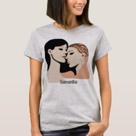 Camiseta Rostros de bonos Minimalistas no hablados retro