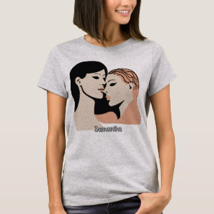 Camiseta Rostros de bonos Minimalistas no hablados retro