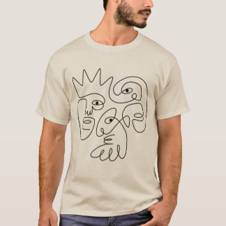 Camiseta Rostros de imaginación