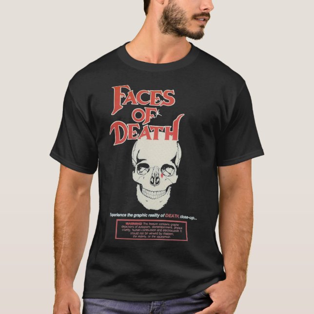 Camiseta Rostros de la muerte - Portada Art(1978) ☆ VHSGasm (Anverso)