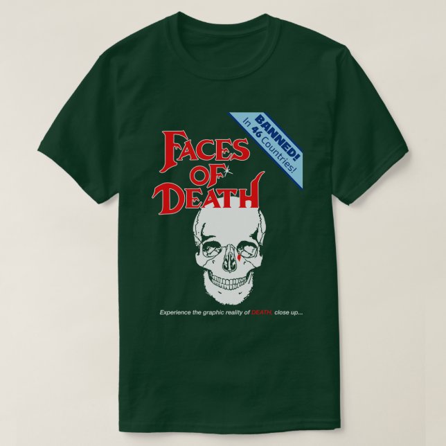Camiseta Rostros De Muerte (Diseño del anverso)