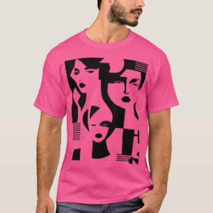 Camiseta rostros de mujeres