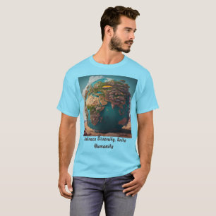 Camiseta Rostros de unidad: abrazando la diversidad en todo
