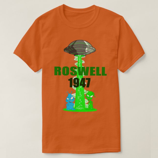 Camiseta Roswell aliens (Diseño del anverso)