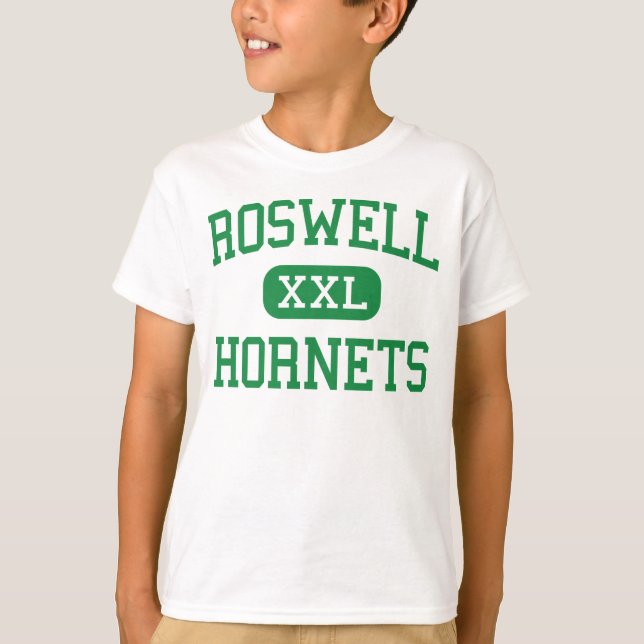 Camiseta Roswell - Hornets - Escuela Secundaria - Roswell G (Anverso)