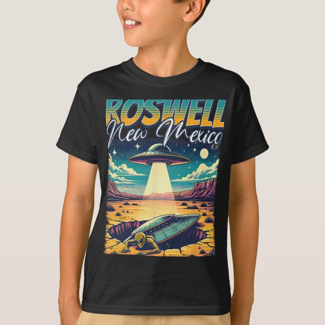 Camiseta Roswell New Mexico 1947 Alien Abduction Ufo Crash  (Anverso)
