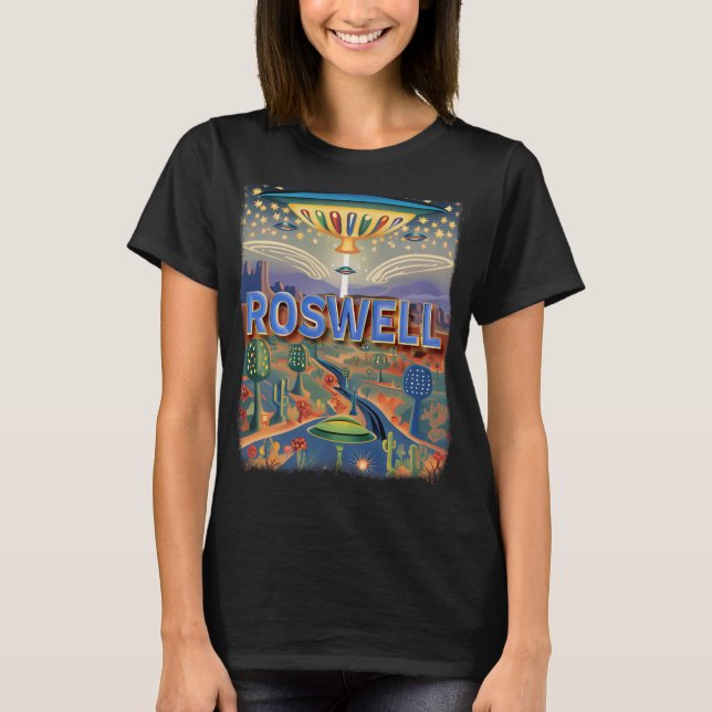 Camiseta Roswell New Mexico Nm Extraterrestrial Encounter S (Anverso)