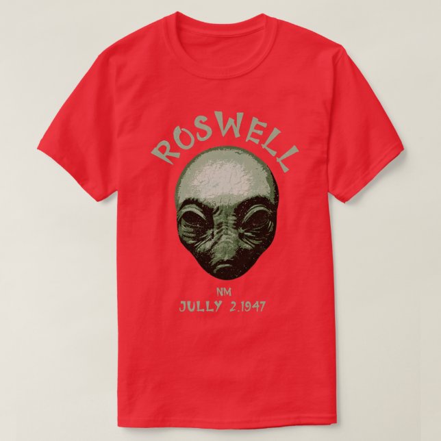 Camiseta roswell nm (Diseño del anverso)